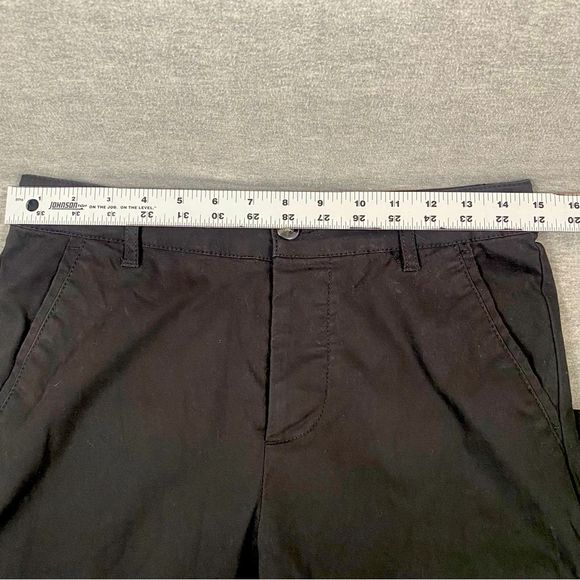 Asos Design Womens Black Button Fly Straight Leg Skinny Ankle Pants Size 28x30‎ - Picture 8 of 15